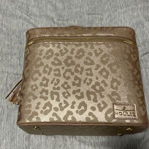 Hollis Leopard Luz Makeup Bag Storage Vanity